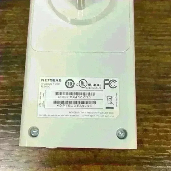 Netgear Powerline 1000 PL1000 Wifi Network Extender White Tested Works - Picture 4 of 7